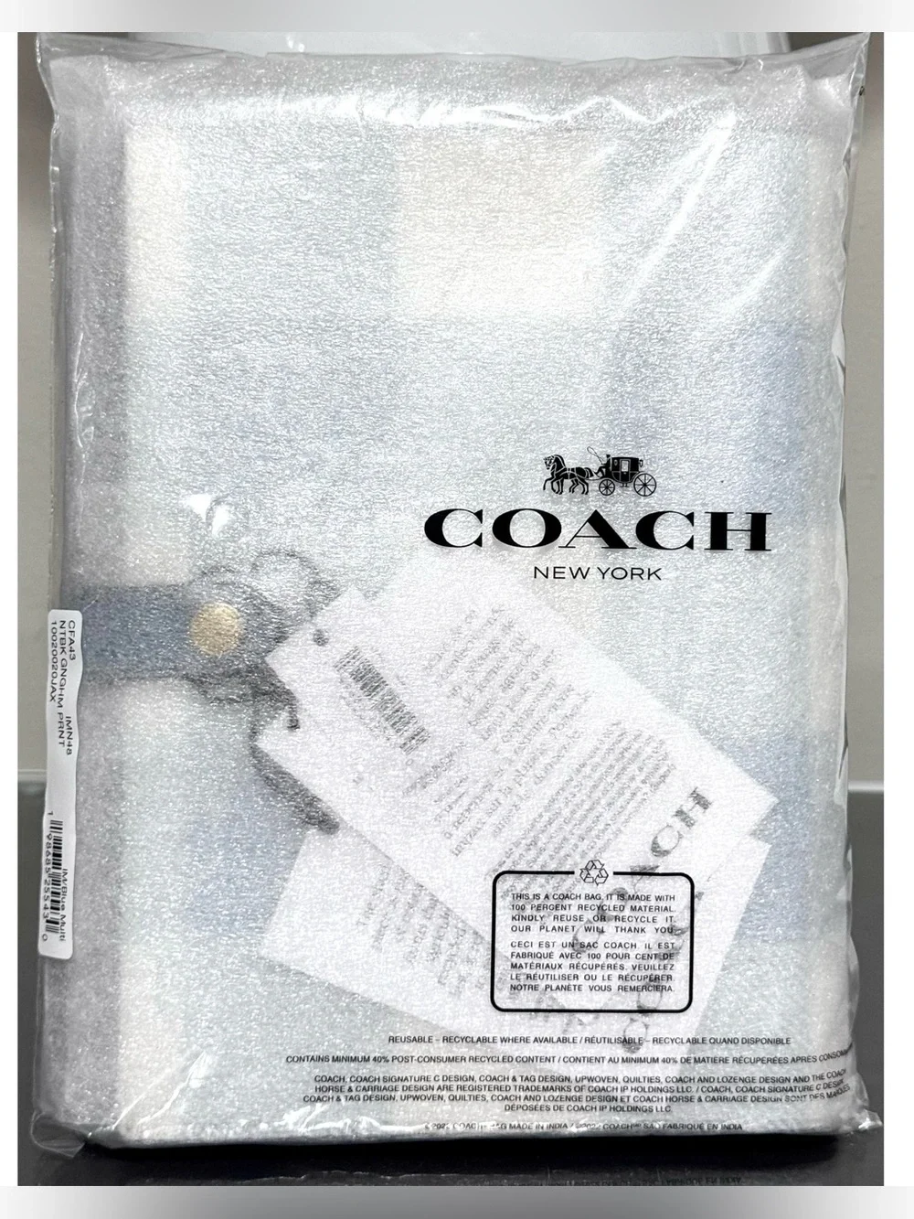COACH Notebook With Gingham Print